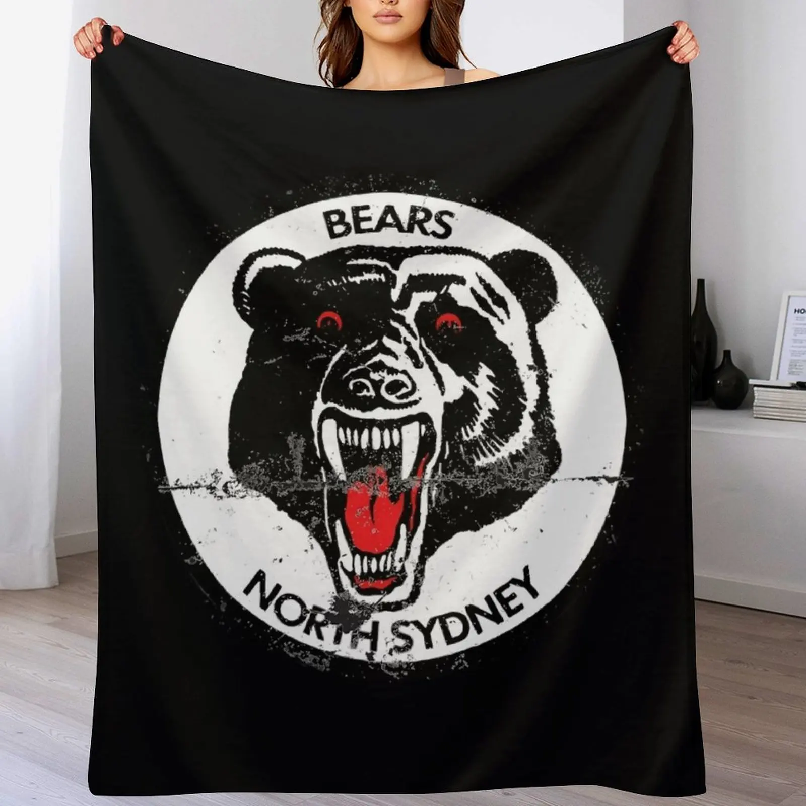 

North Sydney Bears Throw Blanket Shaggy Blankets Sofas Of Decoration Decoratives Blankets