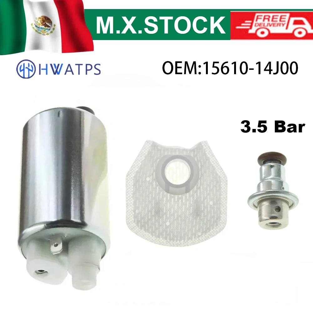 15610-14J00 Fuel Pump Filter + Regulator For Suzuki AN250 AN400 AN400Z GW250 DL650 Kawasaki KX450F Z1000 Vulcan 1700 15100-47H10
