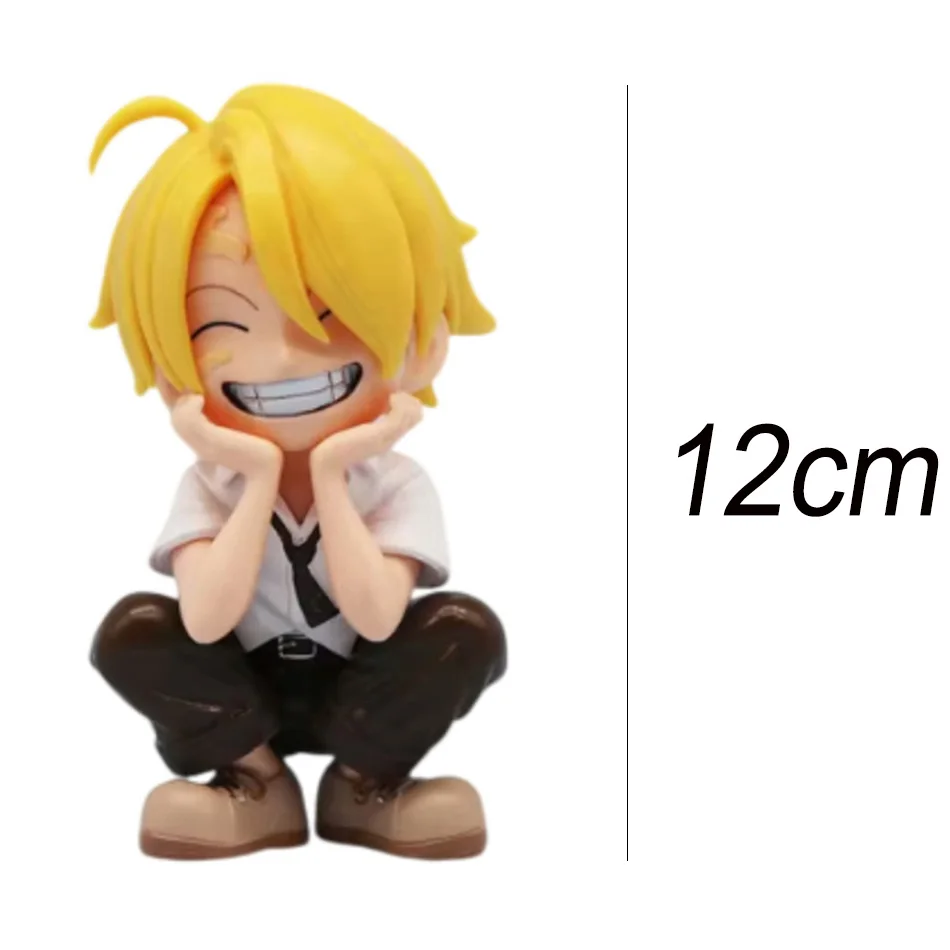 Anime One Piece Monkey D. Luffy Roronoa Zoro Sanji Portgas·D· Ace Yamato Q Versie Anime Figural Pvc Model SurpriseToy Kerstcadeau