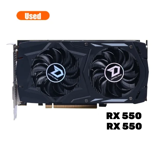 

RX 550 2GB 128Bit GDDR5 Graphics Cards for AMD RX 500 series VGA Cards RX550 DisplayPort HDMI DVI Used