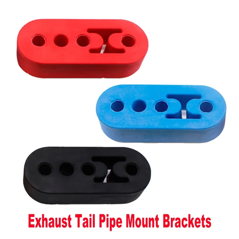 Universal 4 Holes Diameter 11mm Car Rubber Exhaust Tail Pipe Mount Brackets Hanger Insulator Bracket Rubber Mount Accessories