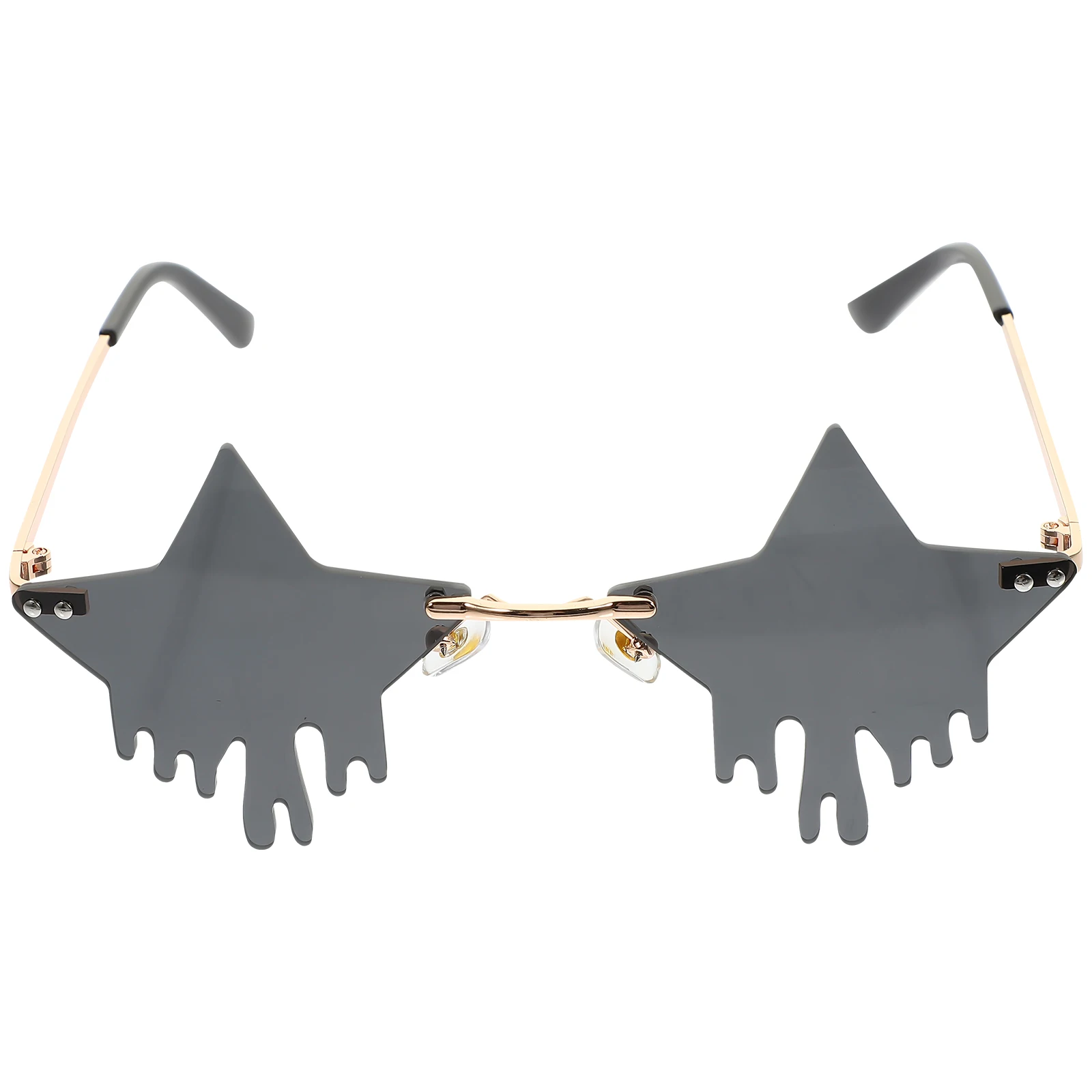 

1 Pair Funny Sunglasses For Star Eyeglasses Decorative Rimless Party Eye Glasses Cosplay Props Party Favors Glasses