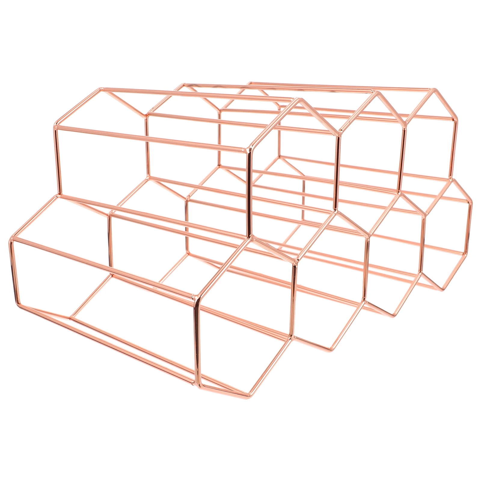 

Honeycomb Rack Iron Holder Round Kitchen Counter Bottles Creative Shelf Br y Storage Display Solution Scratch Proof