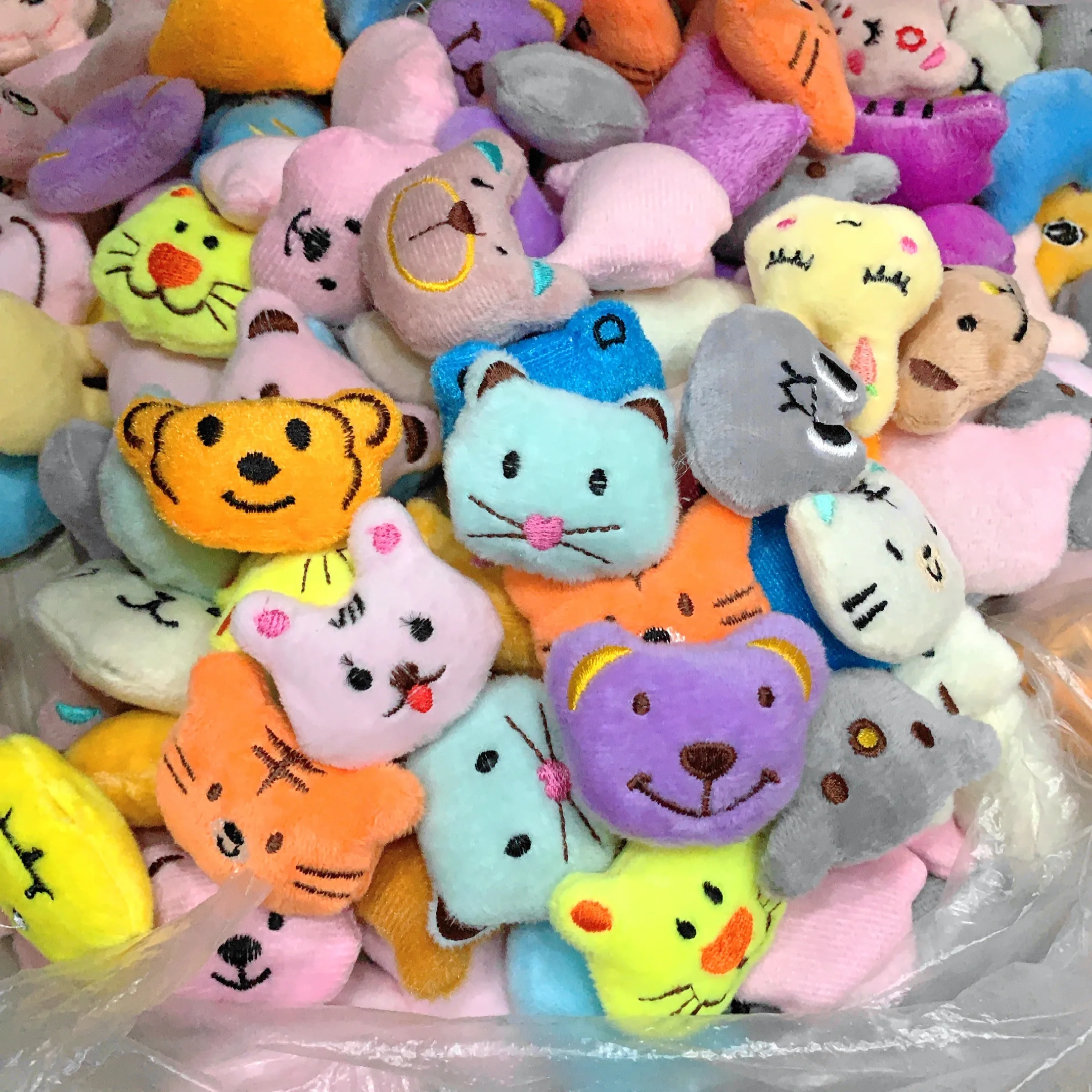 20/40pc Cute Animal Plush Doll Cartoon Rabbit Bear Stuffed Toy Soft Plush Toy Mini Claw Machine Doll Accessories Toy Girl Gift