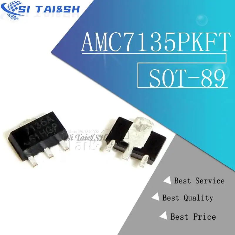 10pcs AMC7135PKFT SOT-89 AMC7135 MEL7135 SOT new and original