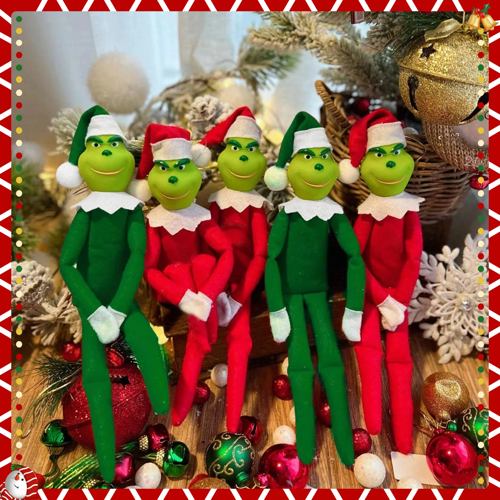 لينة أفخم الأخضر قزم دمية شجرة عيد الميلاد ديكور الجمال المنزل عيد الميلاد زخرفة الموقد ديكور السنة الجديدة هدايا عيد للأطفال البالغين #1