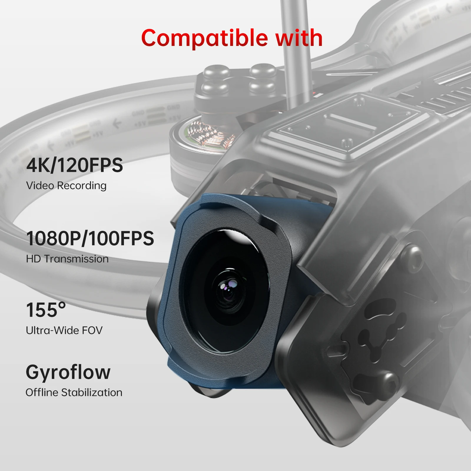 Droneer C2501 O4 PRO FPV Drone Sub-250g with F722 40A AIO FC, 4K Stabilized Video DJI O4 Compatible, Cinewhoop Freestyle view 5