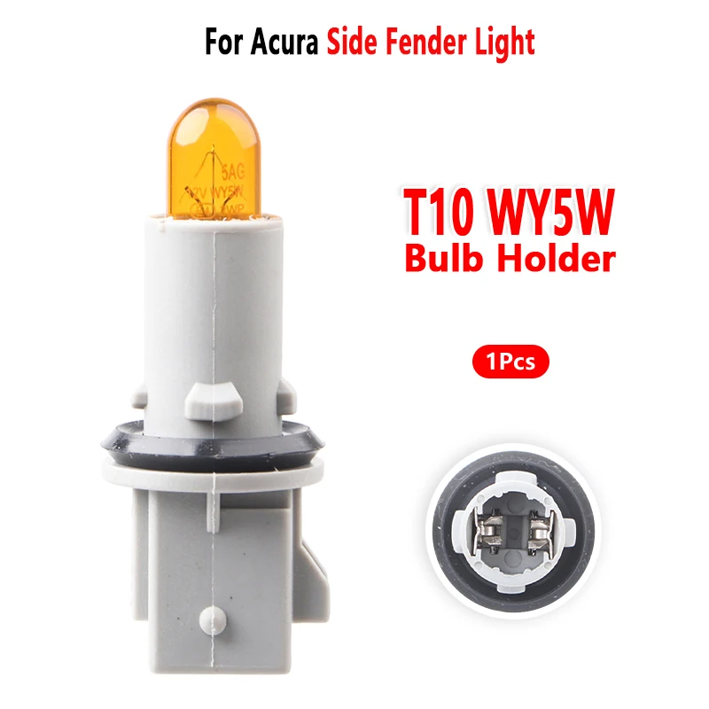 For Acura TL 1995-2003 Side Fender Light WY5W Bulb Holder Socket Base 34303-SX0-003 1Pc