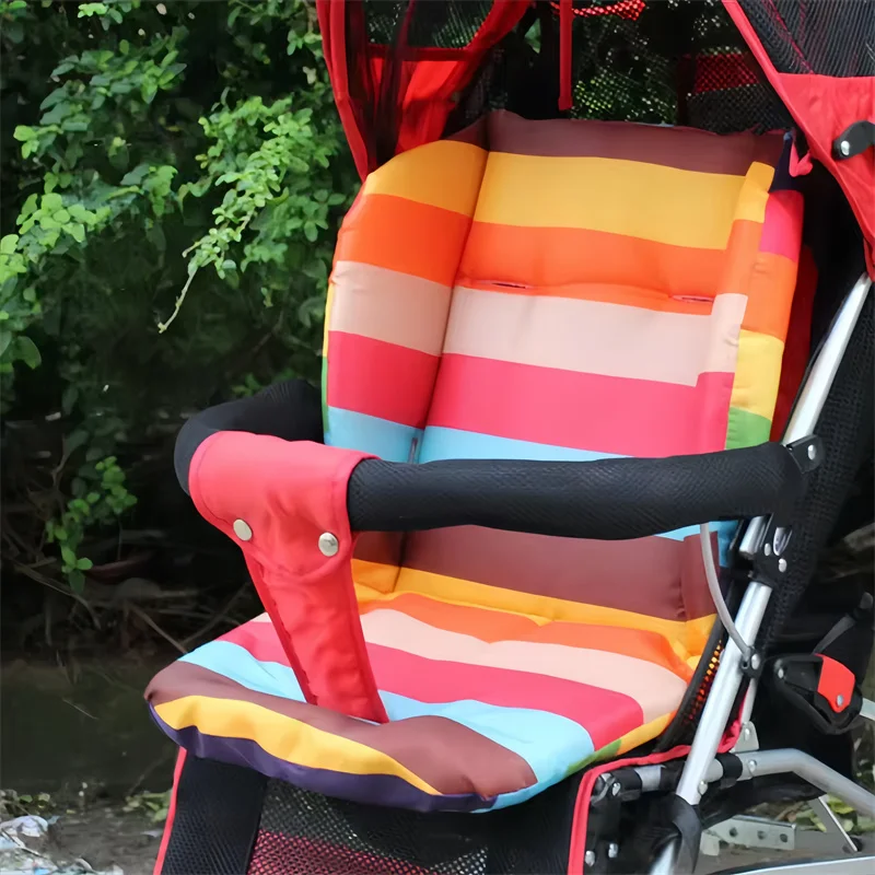 Modern Polka Dot Print Pattern Children Stroller Cushion Thickened Baby Stroller Cotton Pad Baby Home Dining Chair Soft Sit Mat