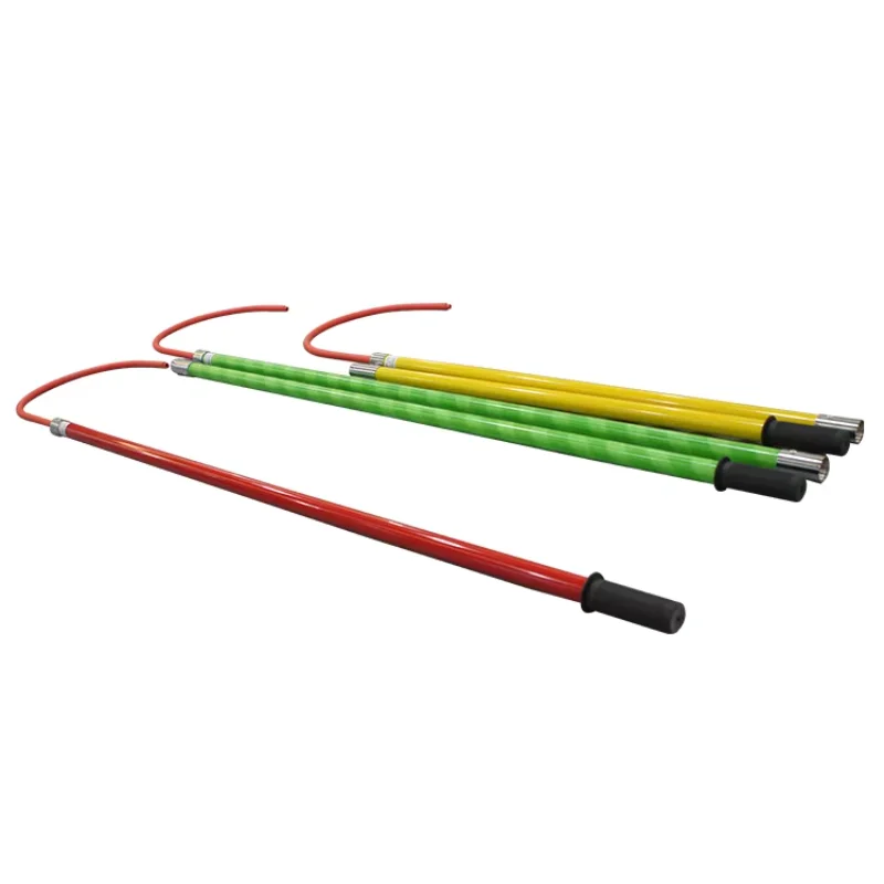 Electric 35KV High Voltage Fiberglass Safety Insulated One Section Rescue Hook Electrical  Insulation Hook