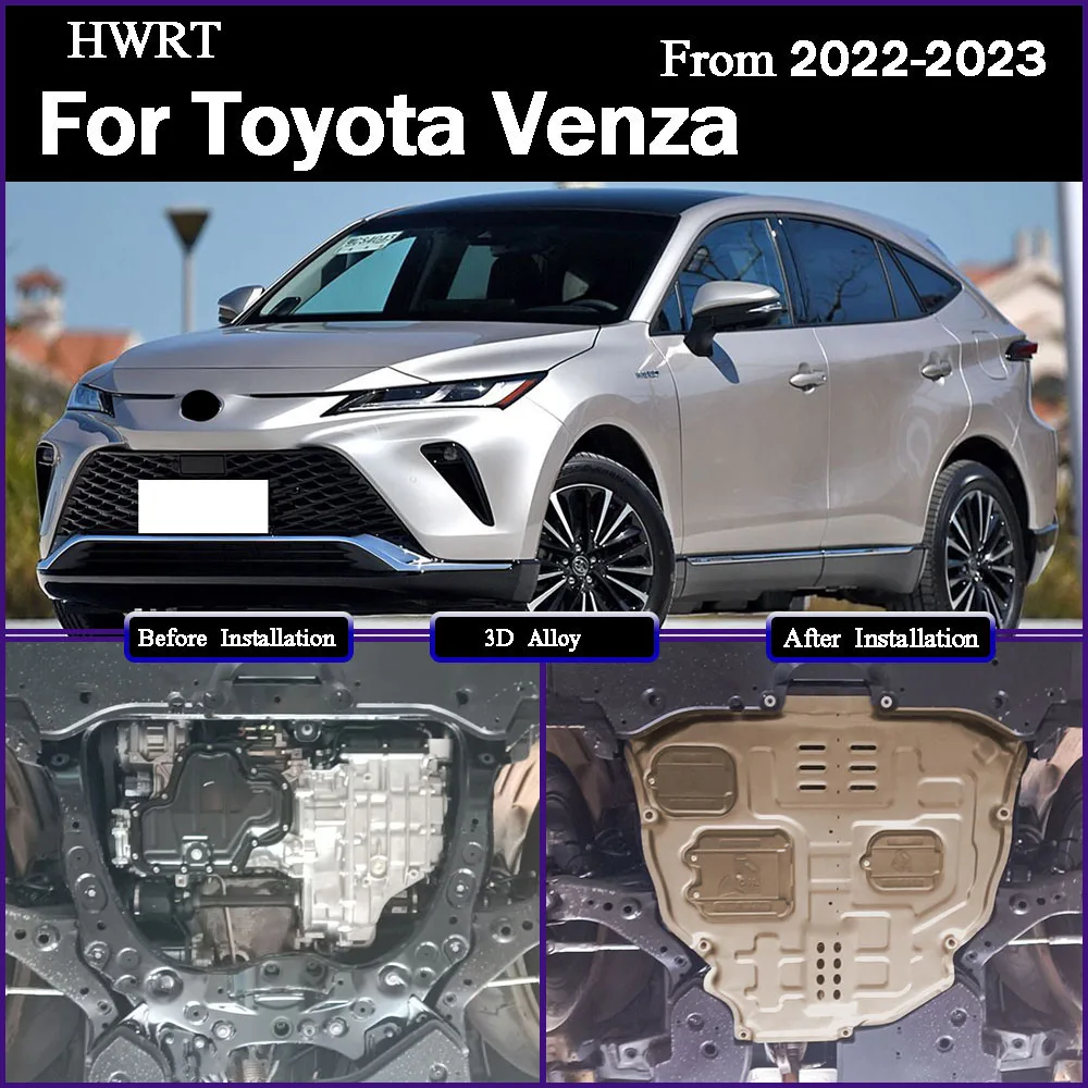 

Under Engine Guard Splash Shield Mud Fender Cover Plate Fender Mudguard Protector For Toyota Venza 2022-2023 2.0L 2.5L