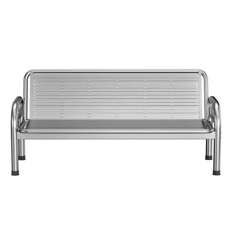 #Heavy Duty Public Sofa Folding 2-in-1 Stainless Steel Sofa Bed Space Saving Living Room Furniture Outdoor Garden Sofa Chair