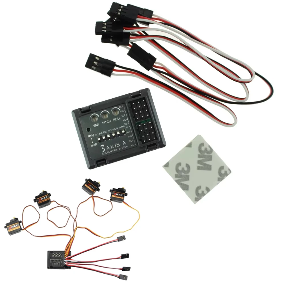SoloGood 3-Achsen-Flugsteuerungs- und Stabilisierungssystem Gyro für FPV RC-Flugzeuge, Starrflügler, Deltaflügler, Segelflugzeuge