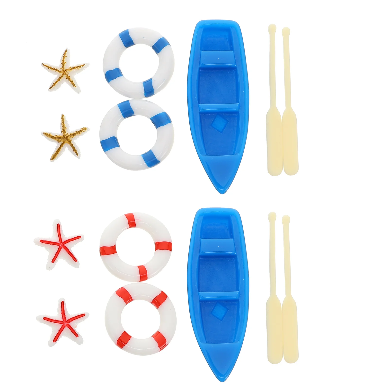 

1 set 1 Set Sea View Decorations Miniature For Desktop Home Office Garden Resin Crafts Adorable Playthings Mini Boat Crafts