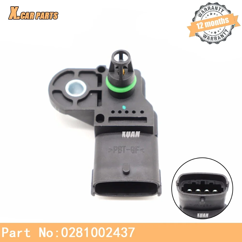 Intake Air Turbo Manifold Pressure MAP sensor 0281002437 0281006028 For Alfa Romeo 147 156 159 Brera GT Spider Fiat Croma Doblo