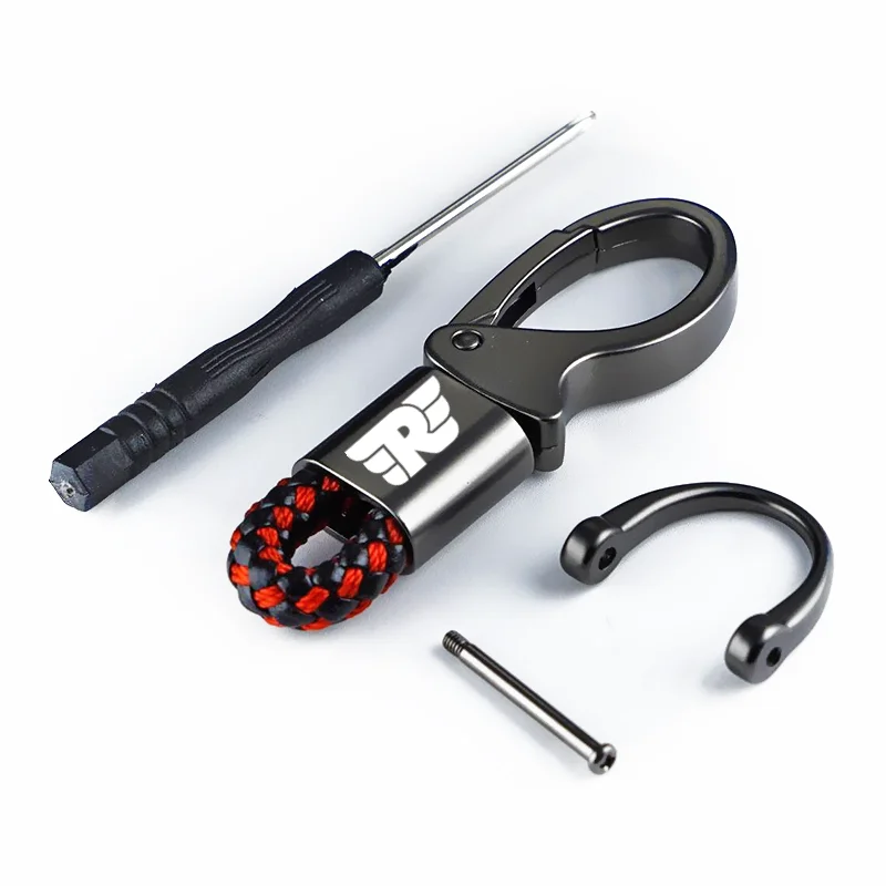 Per Royal Enfield Bullet/Meteor/Classic 350 500 Interceptor 650 Continental GT 535 portachiavi in corda intrecciata himalayana portachiavi in metallo