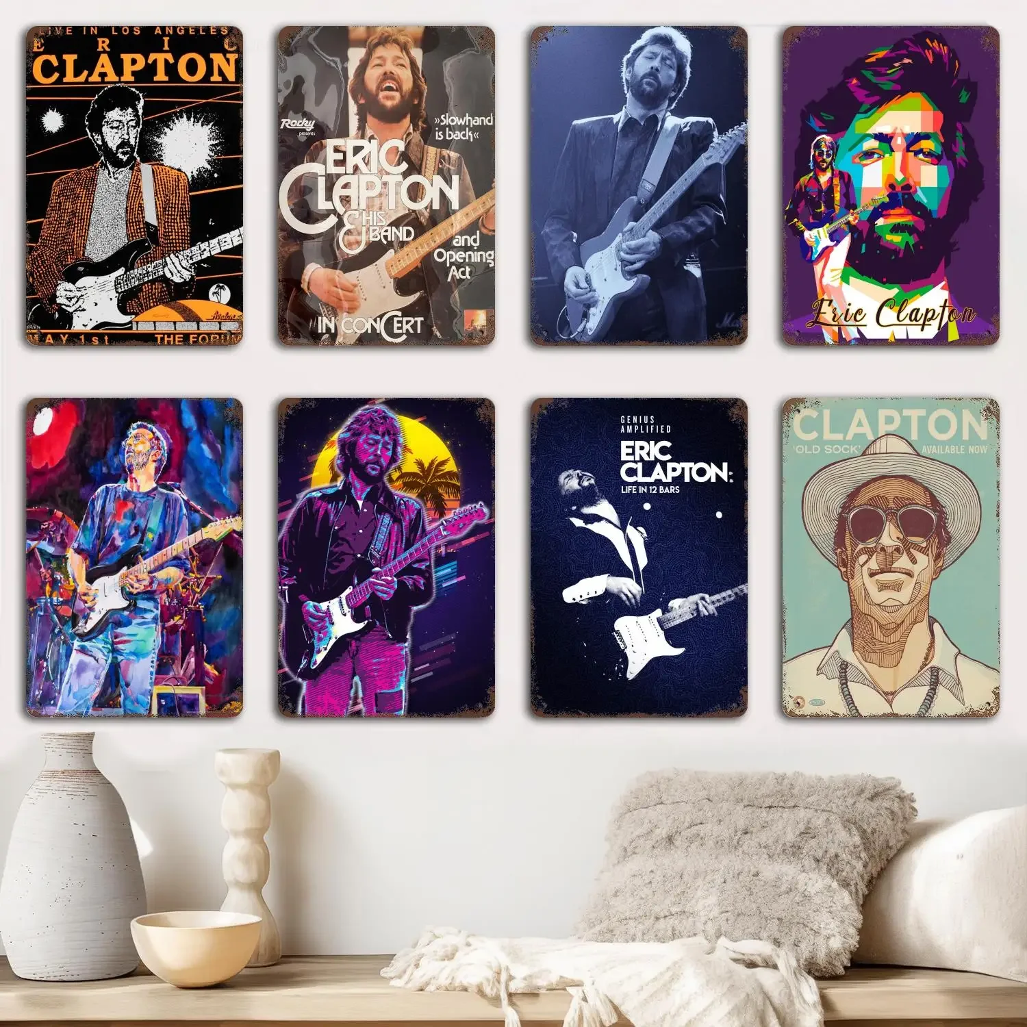 eric clapton Metal Signs wall decor Vintage Tin Signs Captain Metal Poster Decor for Bar Pub Club Wall Decoration