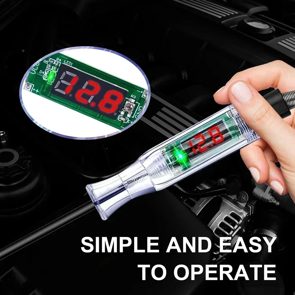 Car Truck Voltage Circuit Tester Auto Tools Car Diagnostic Probe Test Pen Light Bulb Electric Measuring Pen Tools