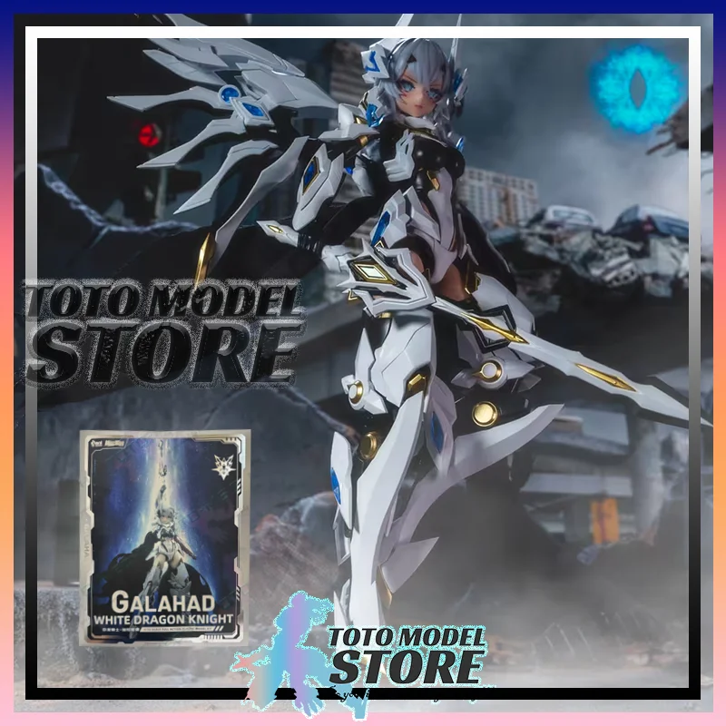 

Animester 1/12 Nuclear Gold Reconstruction White Dragon Knight Galahad Mobile Suit Girl Assembly Model Action Toy Figures Gifts