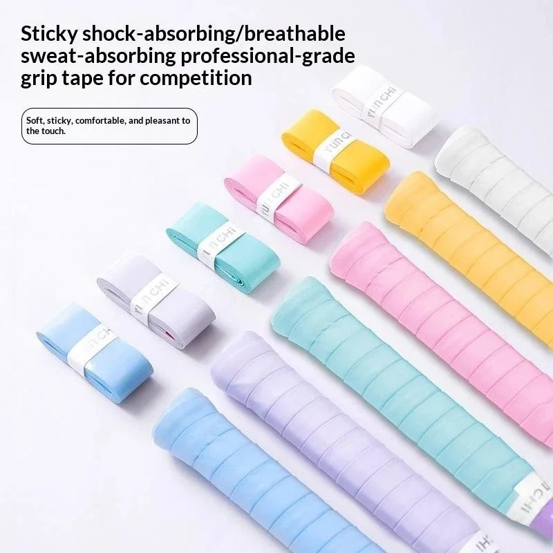 12Pcs Easy Install Racket Overgrip Tape Laminated Sticky Anti Slip for Tennis Badminton Racket Fishing Rod Wrap