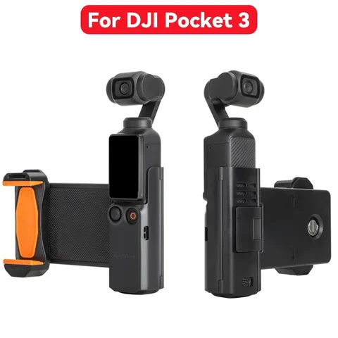For DJI Osmo Pocket 3 Phone Holder Expansion Bracket Handheld Bracket for DJI Pocket 3 Handle Adapter Camera Accessories