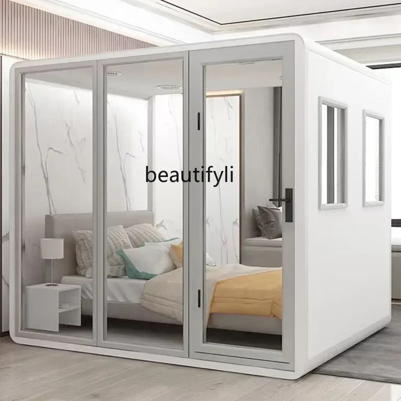 

53cqySoundproof room Sleeping compartment Household removable recording studio Piano set Drum room Silent compartment