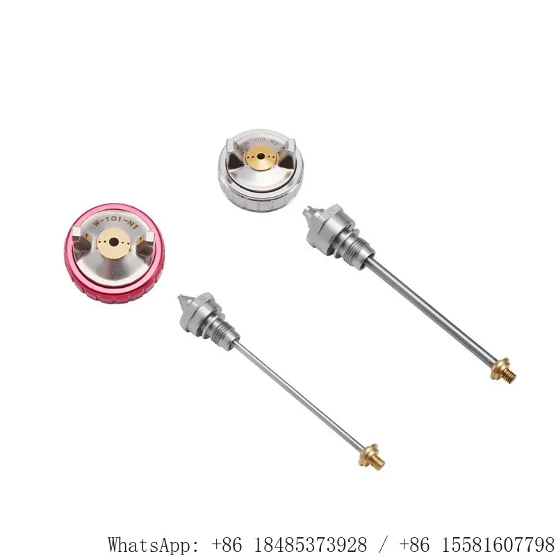Hardened Nozzle Needle Air Cap Set for Pintian WA-101 WA-200 Automatic Spray Gun Three Parts Replacement Kit