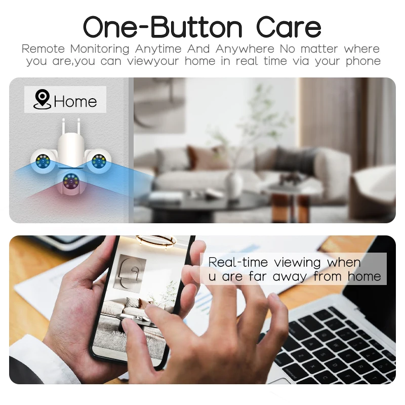 YOOSEE 15MP 8K WIFI IP-камера с тремя объективами HD Cam Крытый умный дом Двустороннее аудио Отслеживание людей Onvif PTZ Камера безопасности CCTV