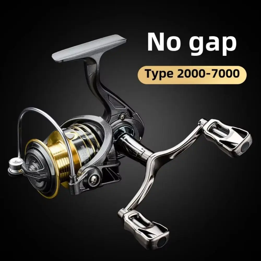 

Double Rocker Arm Fishing Metal Spool OK2000-OK7000 No Gap Lure Fishing Line Wheel Large Winding Capacity Unloading Knob