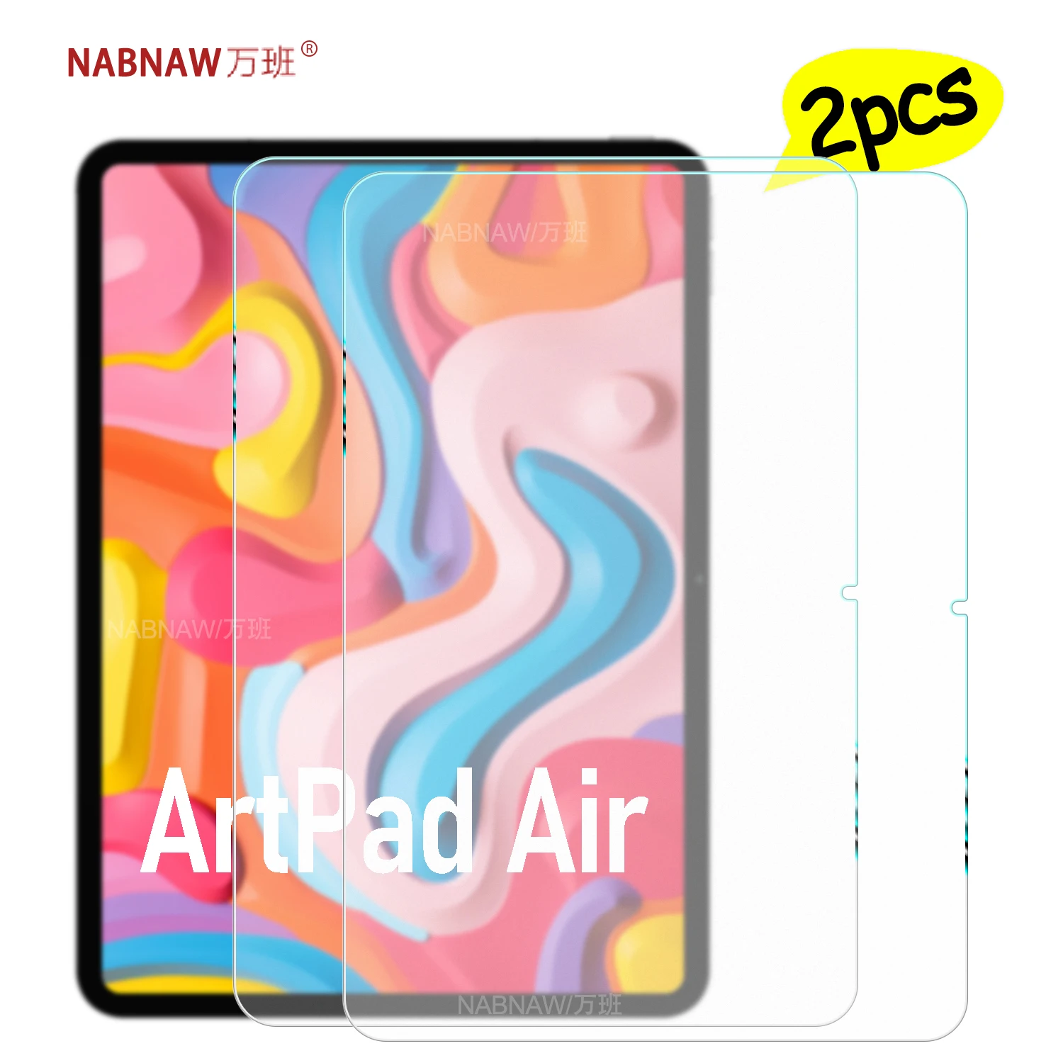 2 Stück Full HD Displayschutzfolie aus gehärtetem Glas für Teclast ArtPad Air 11 Zoll Tablet, kratzfeste Schutzhülle