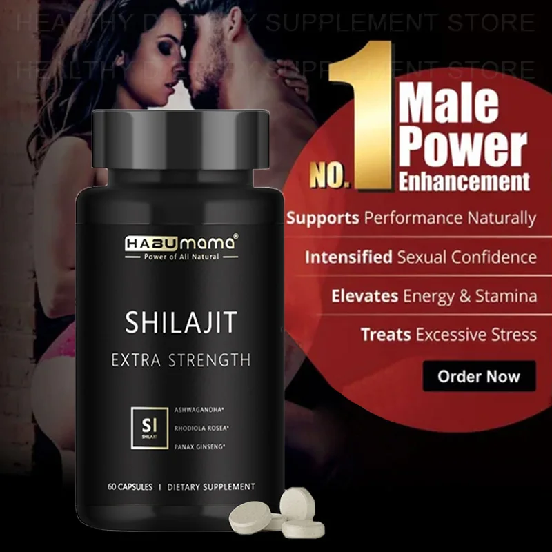 

Pure Shilajit Tablets with Ashwagandha ,Energy Supplement, Boost Performance, Muscle Mass Endurance, Support Reproductive Health