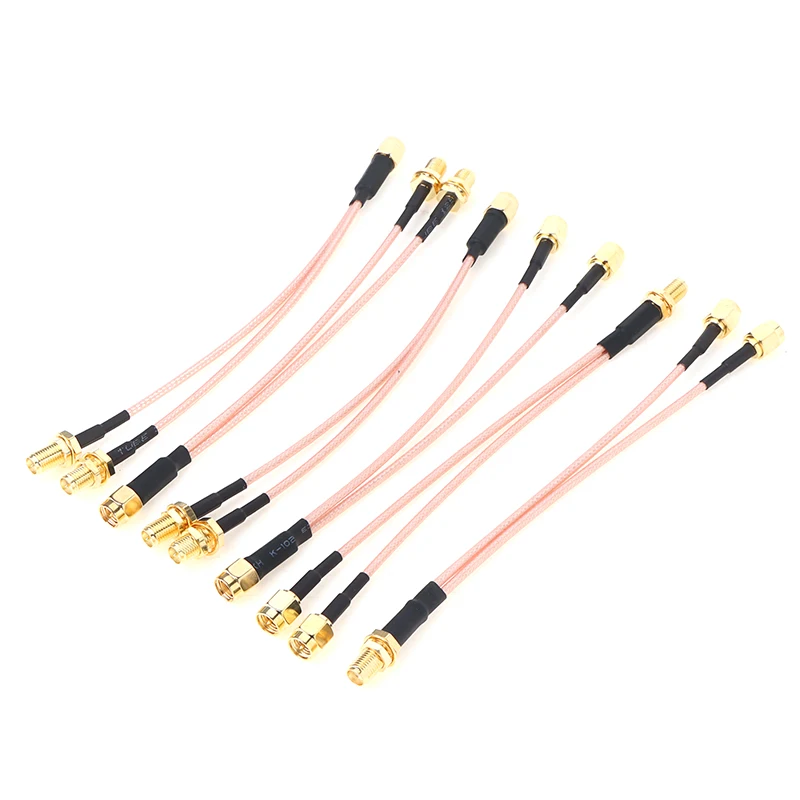 SMA to 2X SMA Male Female Y Type Splitter Combiner Jumper Cable Pigtail No Loss