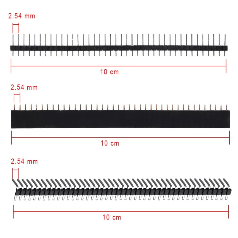 100PCS Double Side Prototype Universal Printed Circuit PCB Board DIY Kit with Header Connector, Terminal Block and Jumper Caps