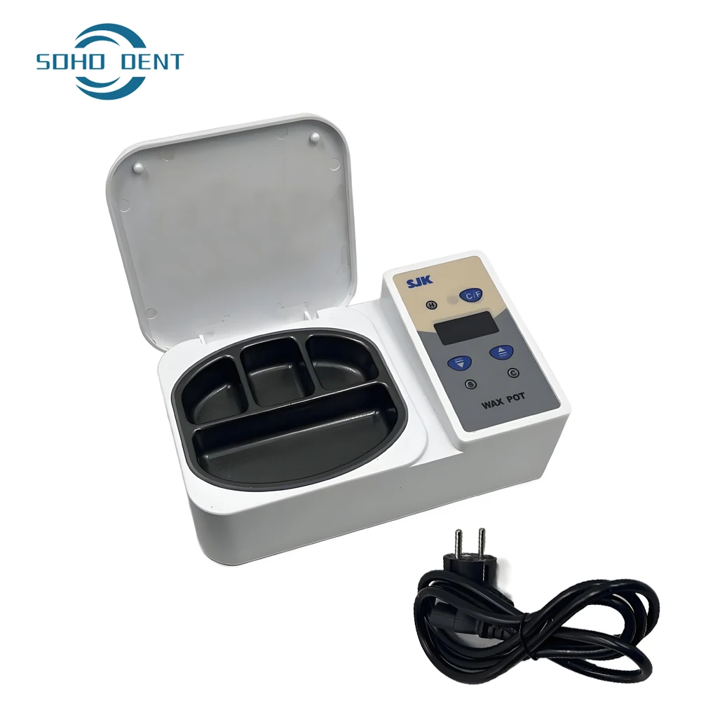 

Dental Lab Equipment Wax Heater Pot 4-Slot Paraffin Melting Portable Led Display Dental Lab Wax Carving Tool Dental Equipment