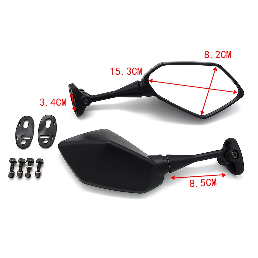 Motorcycles Side Mirror For Honda NSR250 MC18 MC21 MC28 CBR250 MC19 MC22 CBR400 NC23 NC29 VFR400 NC30 RVF400 NC35 CBR600RR F5