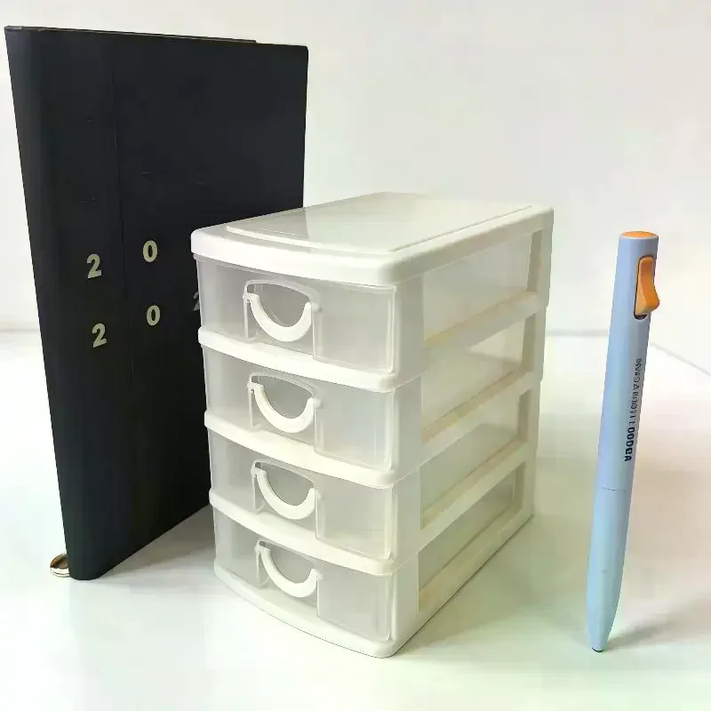 1 Set Transparent Earring Organizer Box 4-Layer Drawer-Style Jewelry Storage Box Rhinestone Storage Case For Home Use