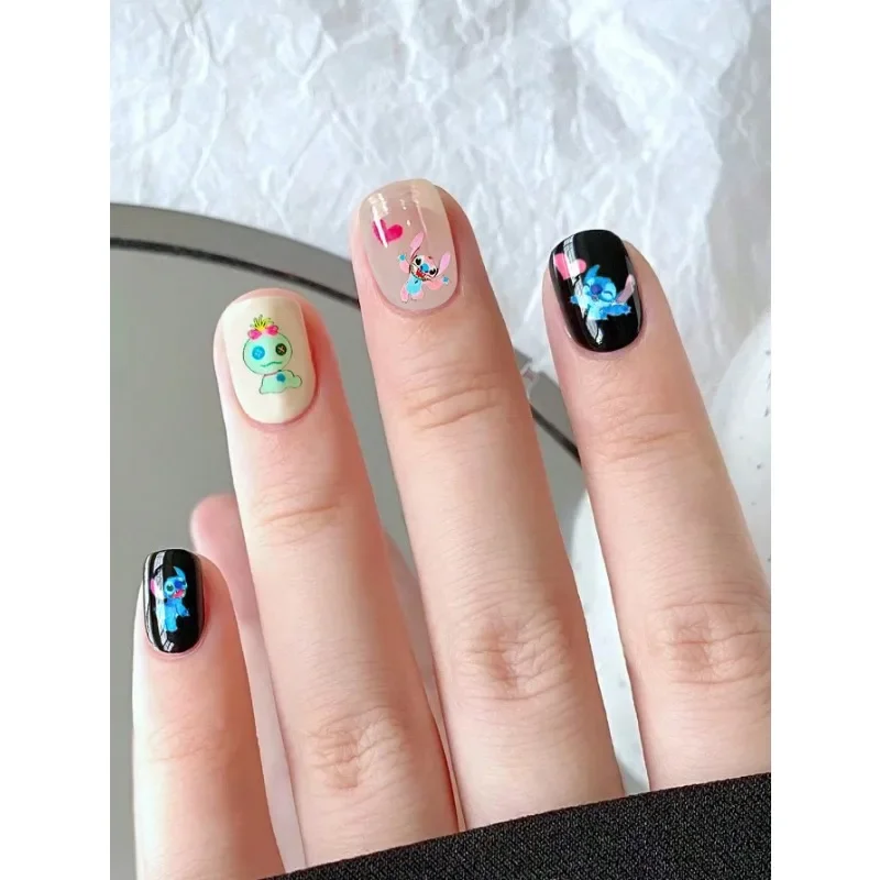 2025 explosiones que venden pegatinas adhesivas para uñas Shi Dizai Star Baby Weird Cute Cartoon para niños. Accesorios Disney