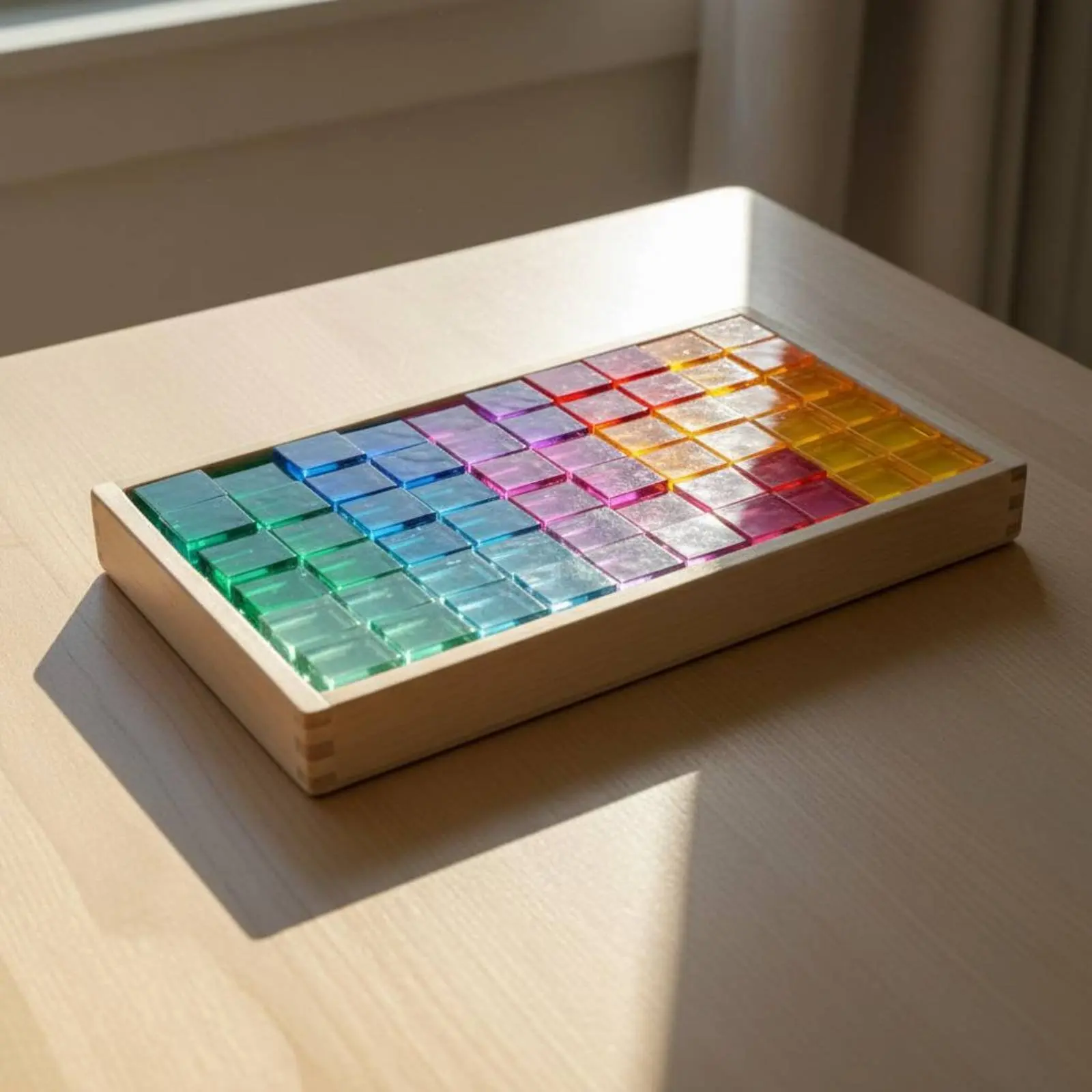 

Радужные акриловые блоки: яркие цвета, прозрачные строительные кубики, гладкие и полированные