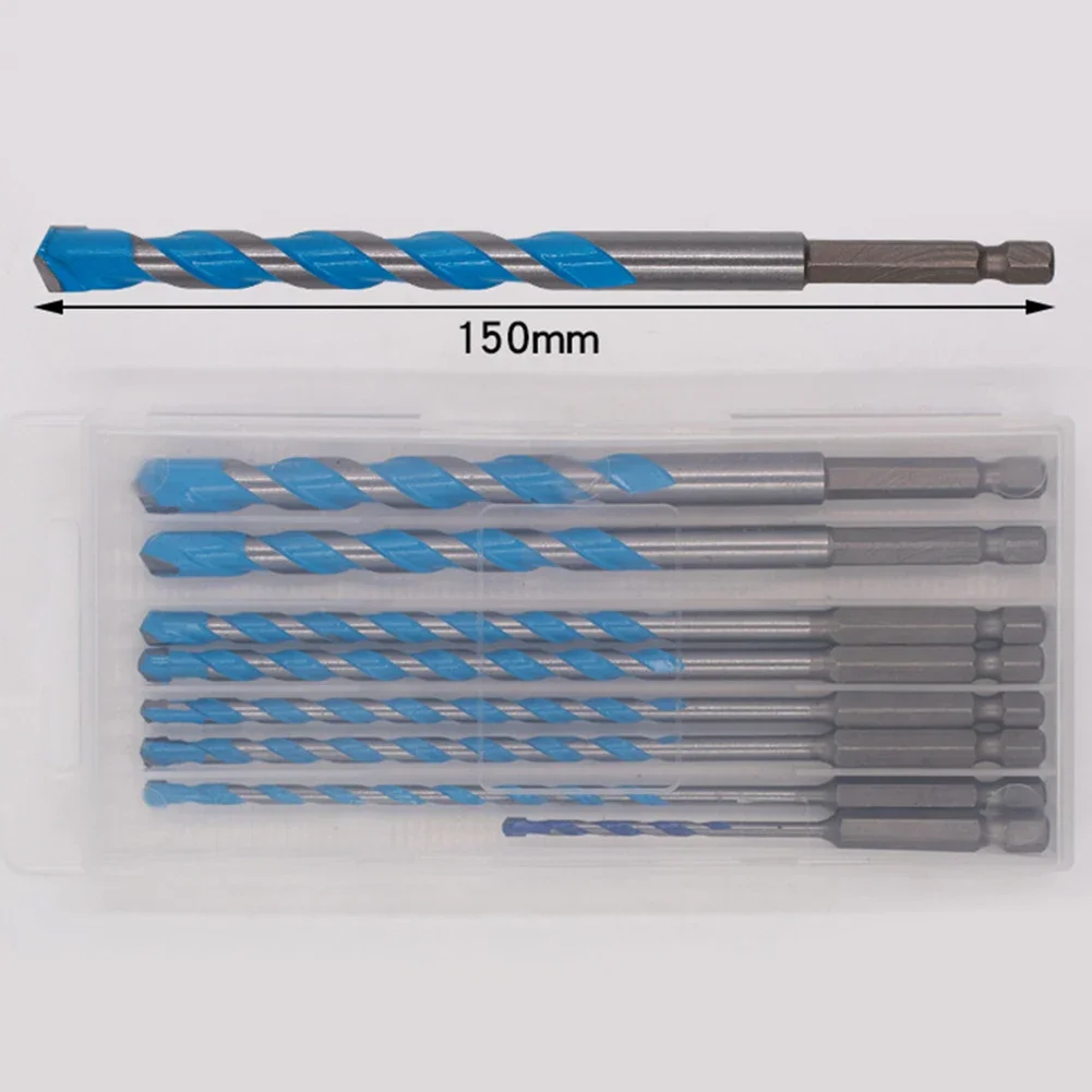 Extended Drill Bit Set For Concrete Milling Cutter Extended Drill Bits Concrete Drill Bit Set Hard Alloy Material