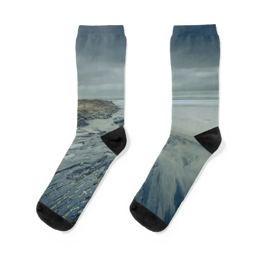 White Strand, Doonbeg, County Clare - Irish Landscape Socks Stockings man funny gifts Ladies Socks Men's