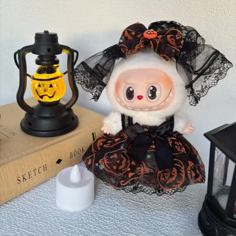 

For 17cm Labubu Doll Halloween Dresses Labubu V1 V2 V3 Doll Clothes Beautifully Decorated Doll Accessories Children'S Toy