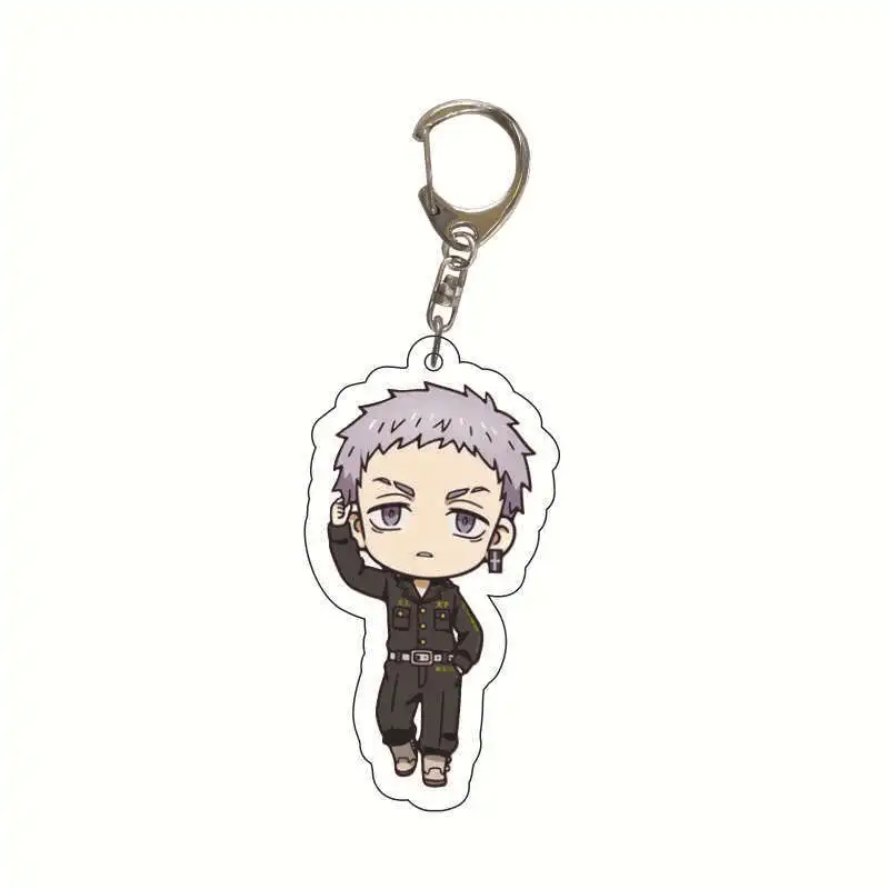 Anime Takeshi Takeshiki Chief Takeshi Satano, Temple Jian, Tokyo Swastika Avengers, Acrylic Double Sided Keychain