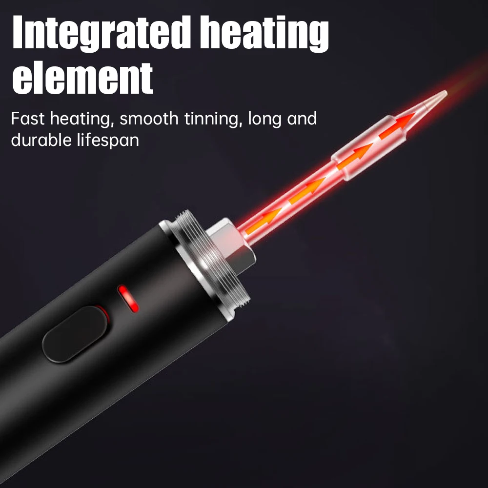 Wireless 5V Soldering Iron Set 18350 Lithium Battery USB Charging DIY Repair Tool Manual Radio Adjustable Temperature