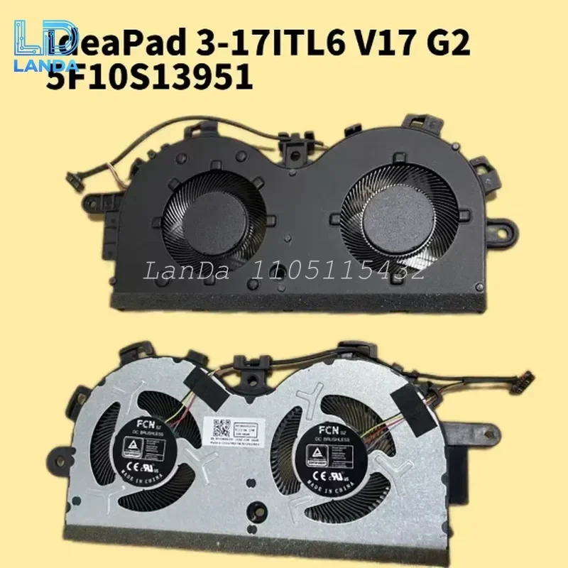New Original Cooling Fan 50 for Lenovo IdeaPad 3-17ITL6 V17 G2-ITL 5F10S13951