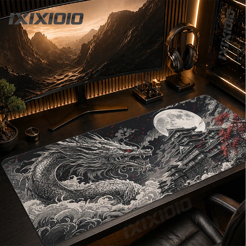 Mouse Pad Moonlit Ocean Wave Gaming printon demand Custom HD Large Mousepad XXL Office Non-Slip Carpet Table Mat