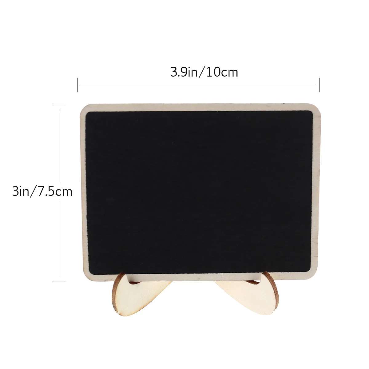 10Pcs Mini Chalkboards Stand Erasable Wood Signs for Wedding Dinner Party Table Place Decor Messages Mini Chalkboards