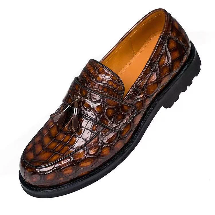 

yingshang new leisure men crocodile shoes male loafers for male