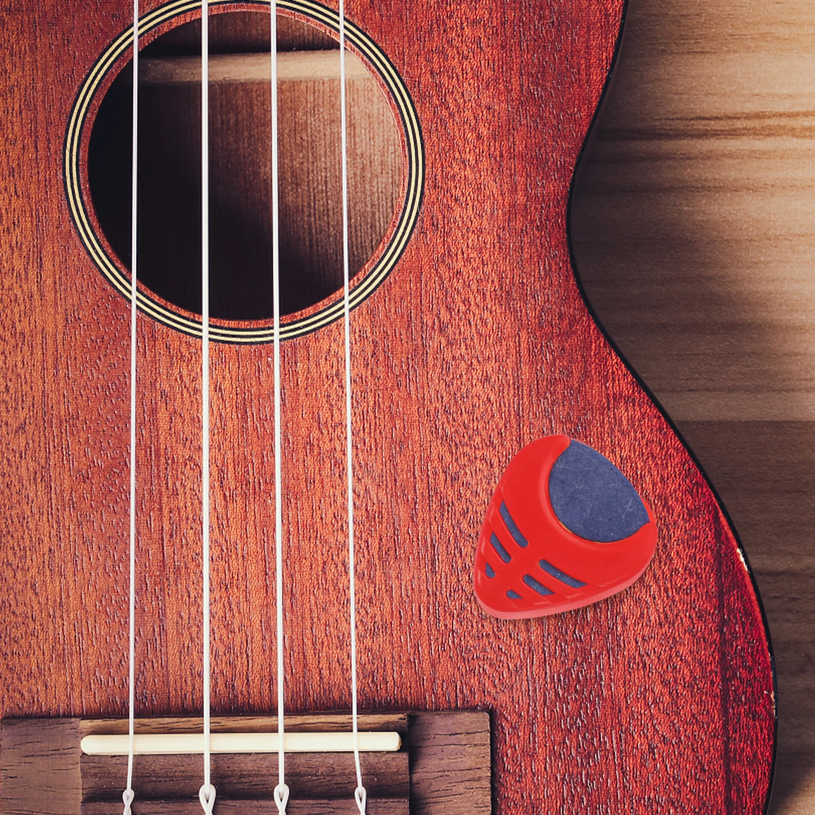 

6 Pcs Guitar Holder Pickguard Picks Storage Gift for Lover Case Drop Shape