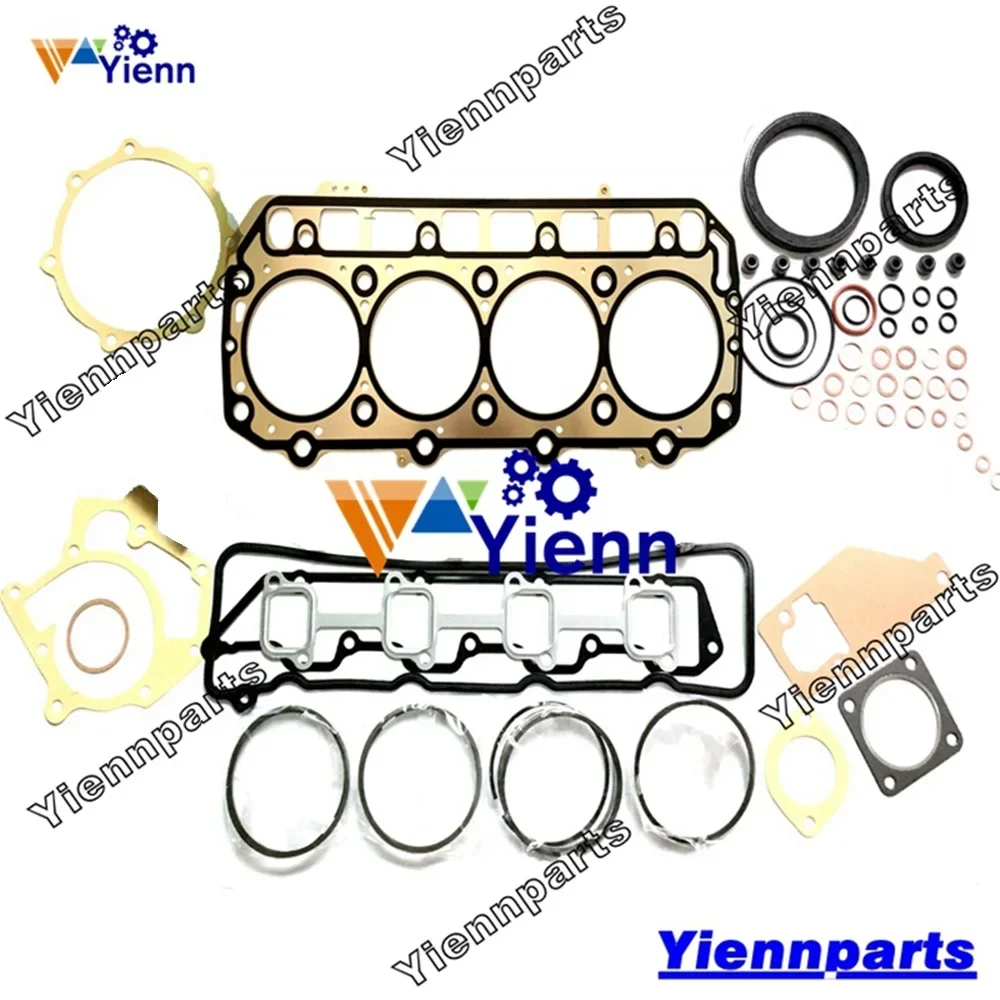 4TNV94 4TNV94-CHT ピストンリングセットフルオーバーホールガスケットキットヤンマートラクター D20P-8 グロバス 55 ドーザー D21A-8-W エンジン部品
