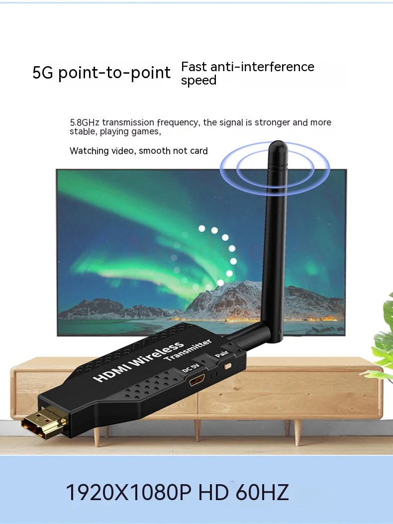 50 متر لاسلكي HDMI موسع جهاز ريسيفر استقبال وإرسال الفيديو 1 إلى 2 3 4 1x4 عرض لكاميرا PS3/4 الكمبيوتر المحمول إلى شاشة التلفزيون العارض